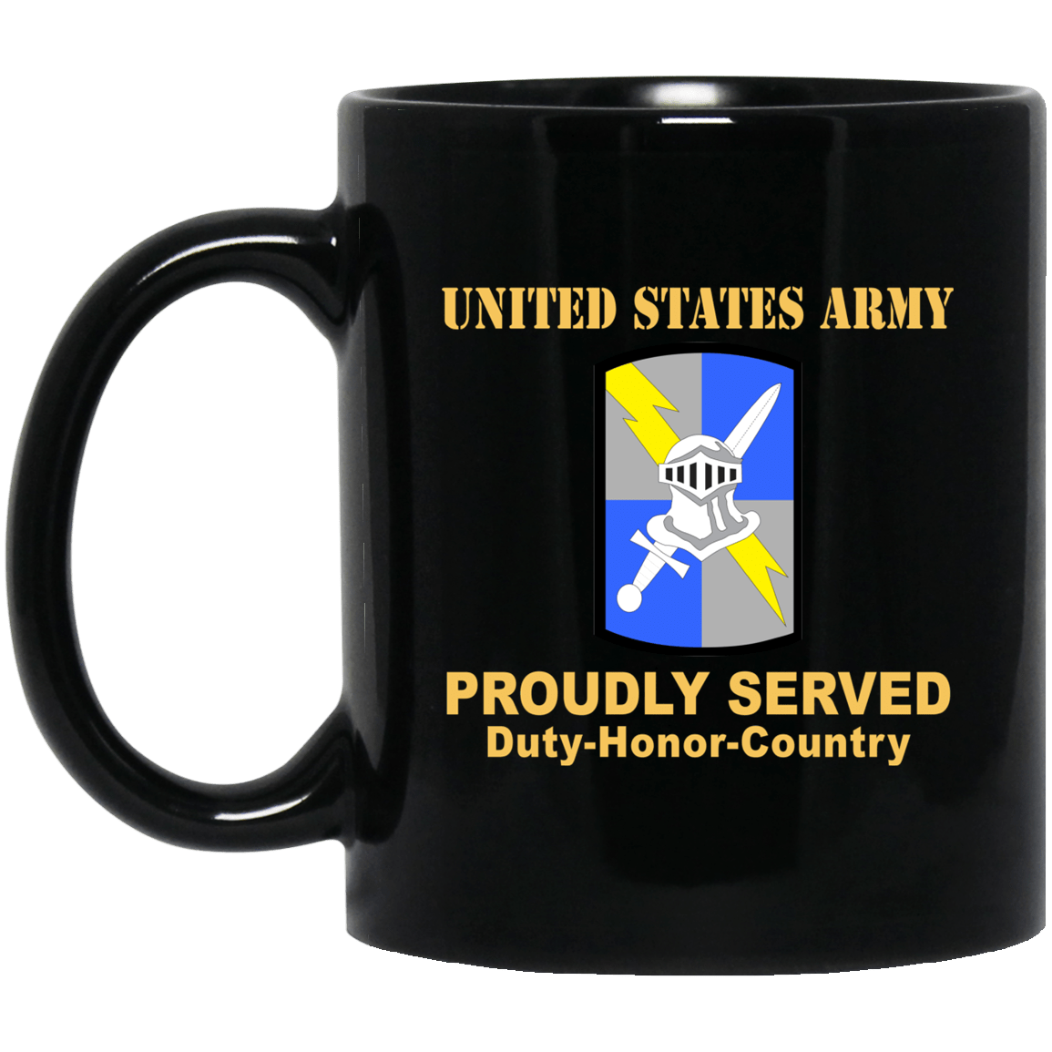 US ARMY 513 MILITARY INTELLIGENCE BRIGADE- 11 oz - 15 oz Black Mug-Mug-Army-CSIB-Veterans Nation