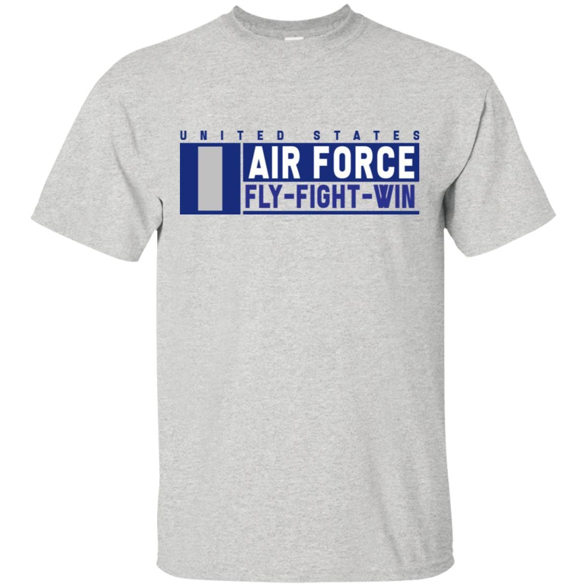 US Air Force O-2 First Lieutenant Fly - Fight - Win T-Shirt On Front For Men-TShirt-USAF-Veterans Nation