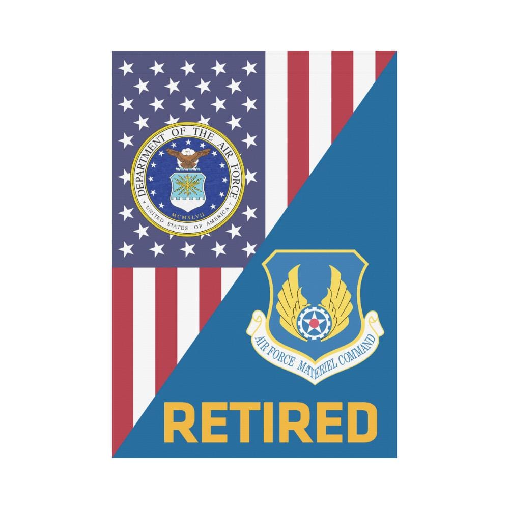 US Air Force Materiel Command Retired House Flag 28 inches x 40 inches Twin-Side Printing-HouseFlag-USAF-Shield-Veterans Nation