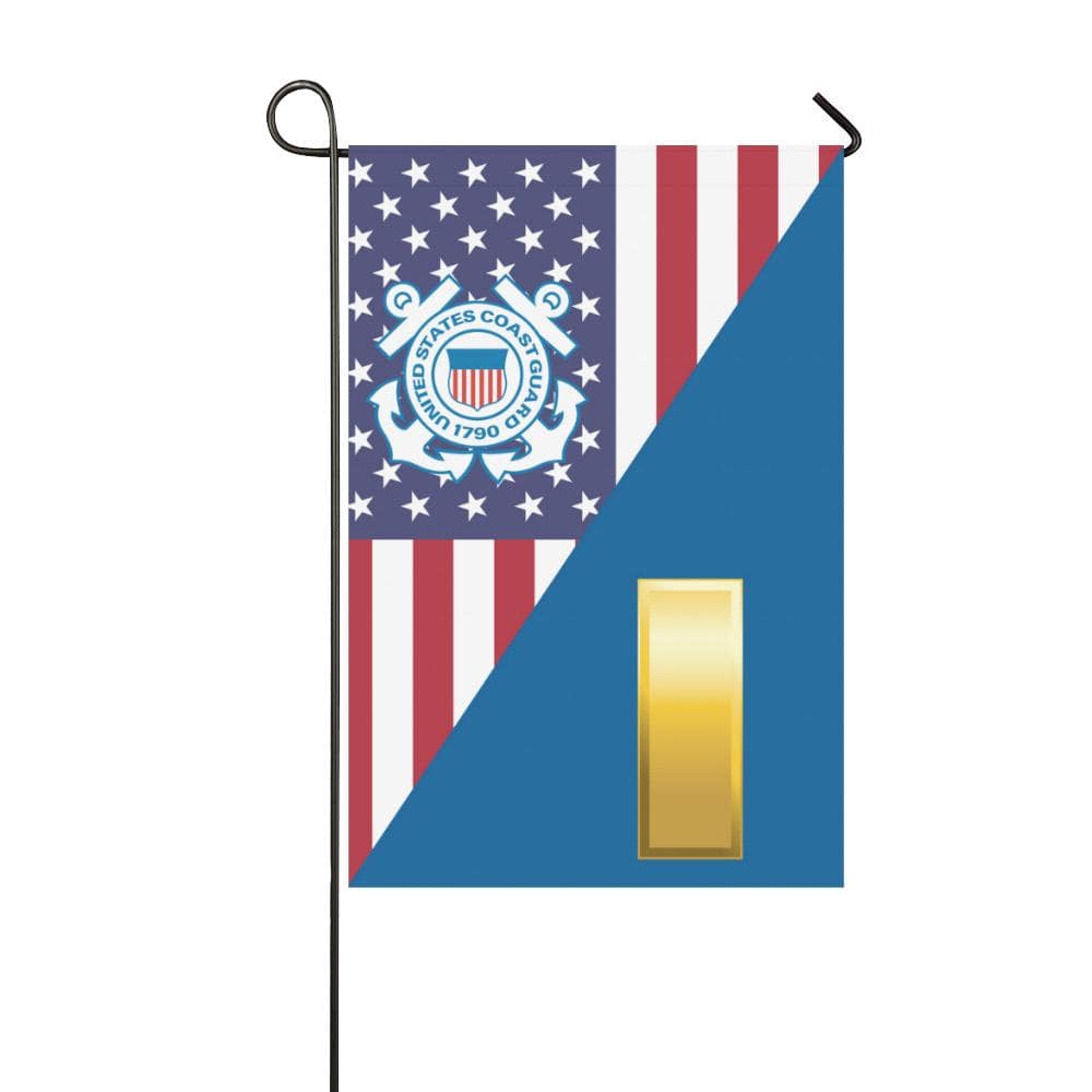 US Coast Guard O-1 Ensign O1 ENS Junior Garden Flag/Yard Flag 12 inches x 18 inches-GDFlag-USCG-Officer-Veterans Nation