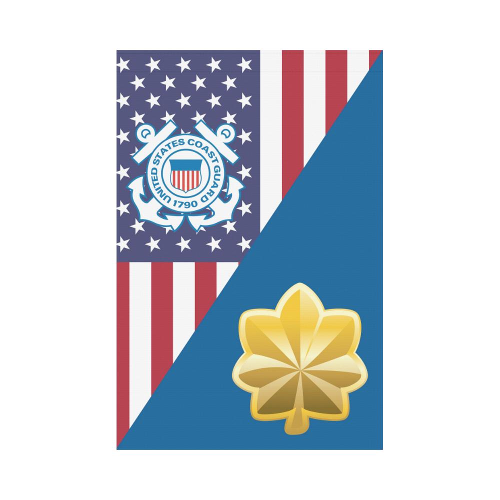 US Coast Guard O-4 Lieutenant Commander O4 LCDR Garden Flag/Yard Flag 12 inches x 18 inches-GDFlag-USCG-Officer-Veterans Nation