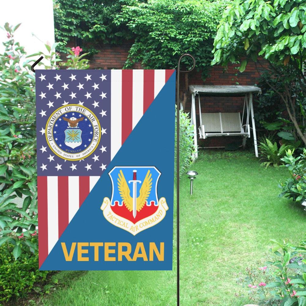 US Air Force Tactical Air Command Veteran House Flag 28 inches x 40 inches Twin-Side Printing-HouseFlag-USAF-Shield-Veterans Nation