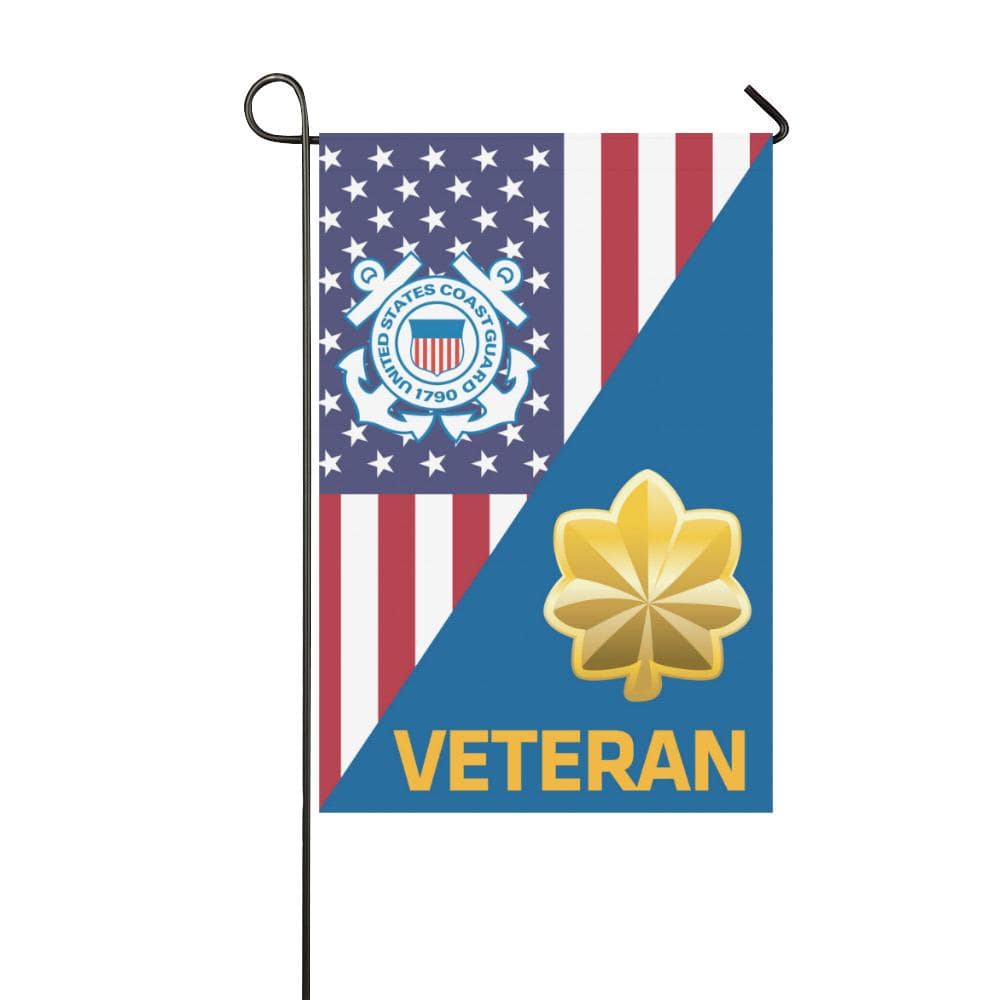 US Coast Guard O-4 Lieutenant Commander O4 LCDR Veteran Garden Flag/Yard Flag 12 inches x 18 inches-GDFlag-USCG-Officer-Veterans Nation