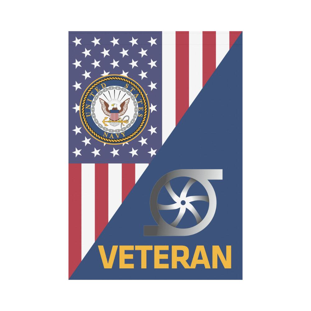 US Navy Gas Turbine Systems Technician Navy GS Veteran House Flag 28 inches x 40 inches Twin-Side Printing-HouseFlag-Navy-Rate-Veterans Nation