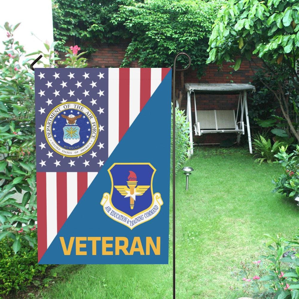 US Air Force Air Education and Training Command Veteran House Flag 28 inches x 40 inches Twin-Side Printing-HouseFlag-USAF-Shield-Veterans Nation