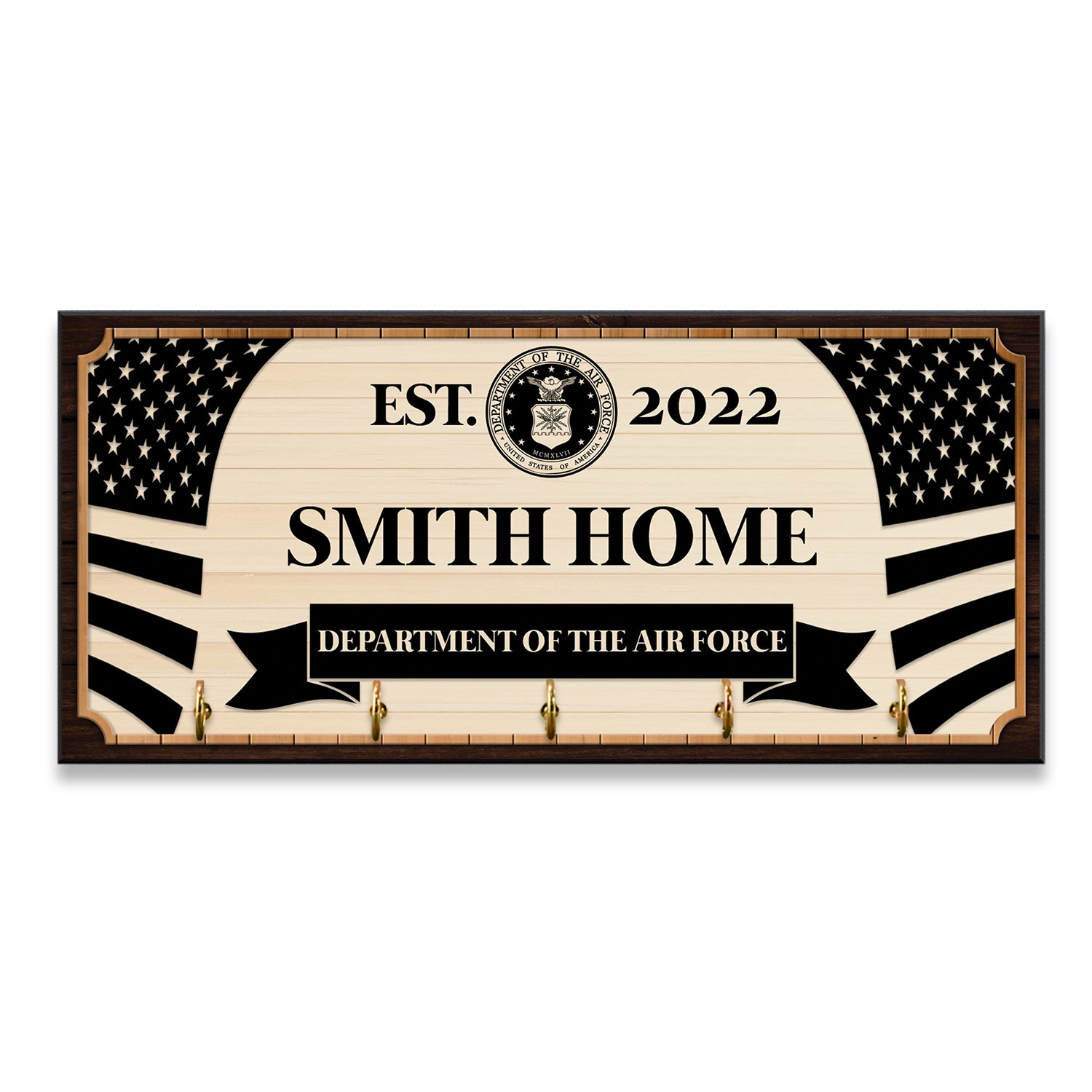 Personalized Key Hook - Personalized Name & Text-Kustom-Veterans Nation