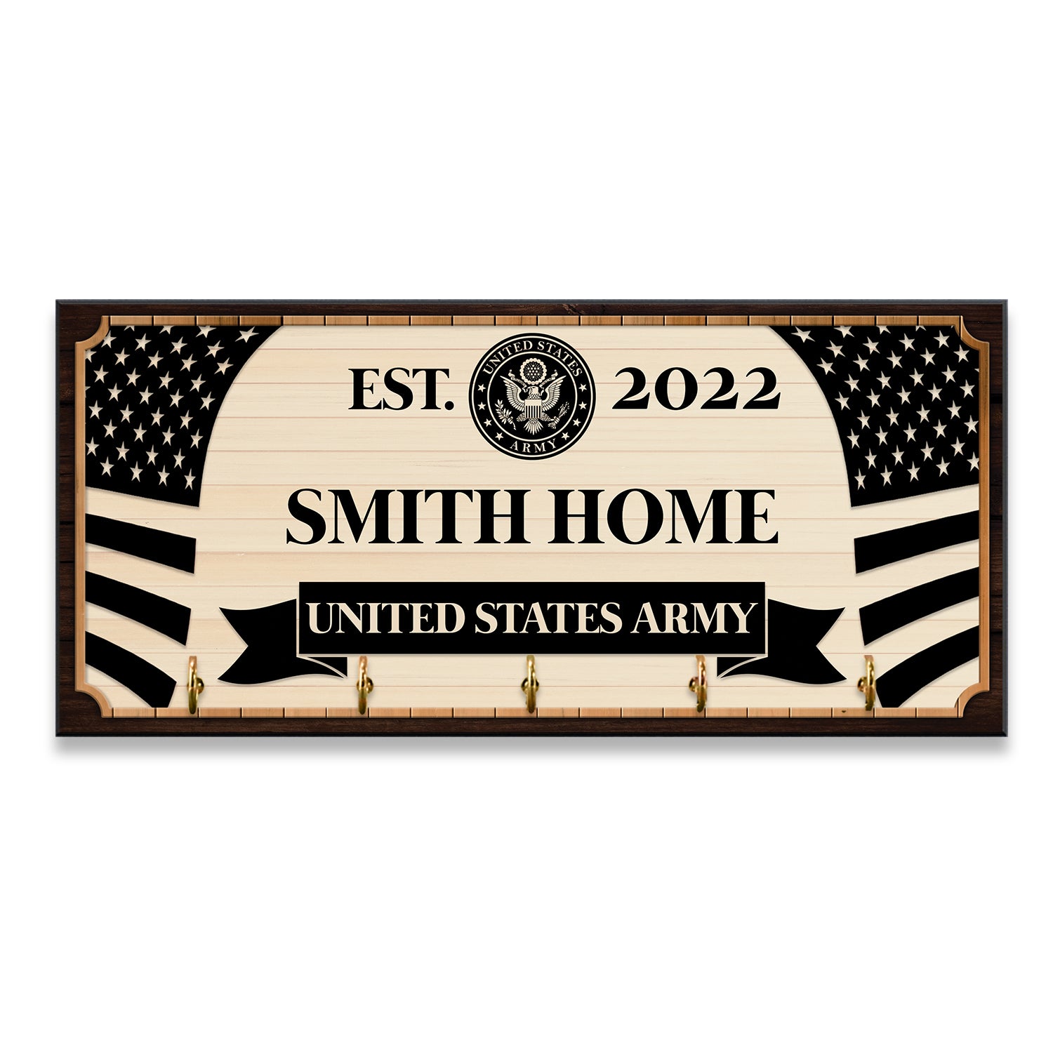 Personalized Key Hook - Personalized Name & Text-Kustom-Veterans Nation