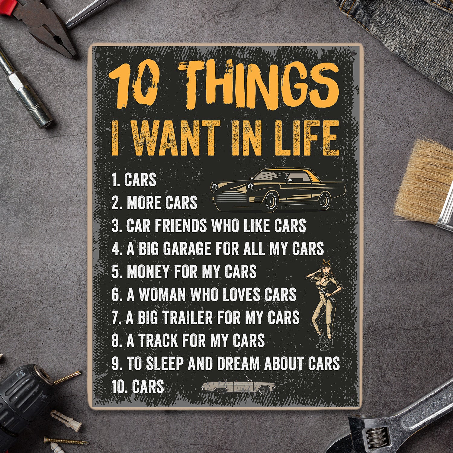 10 Things I Want In Life, Metal Signs-MetalSign-AllBranch-Veterans Nation