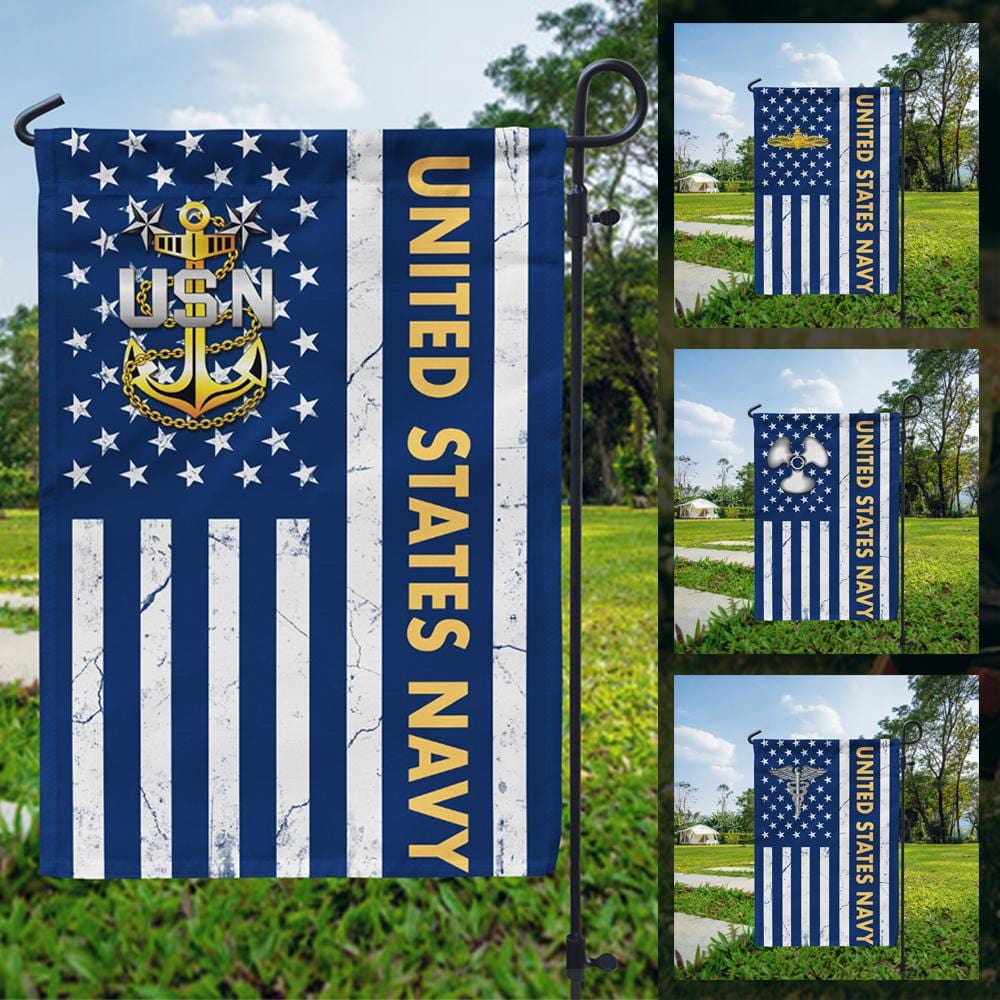 US Military Logo/Insignia D06 Garden Flag/Yard Flag 12 inches x 18 inches Twin-Side Printing-GDFlag-Personalized-Veterans Nation