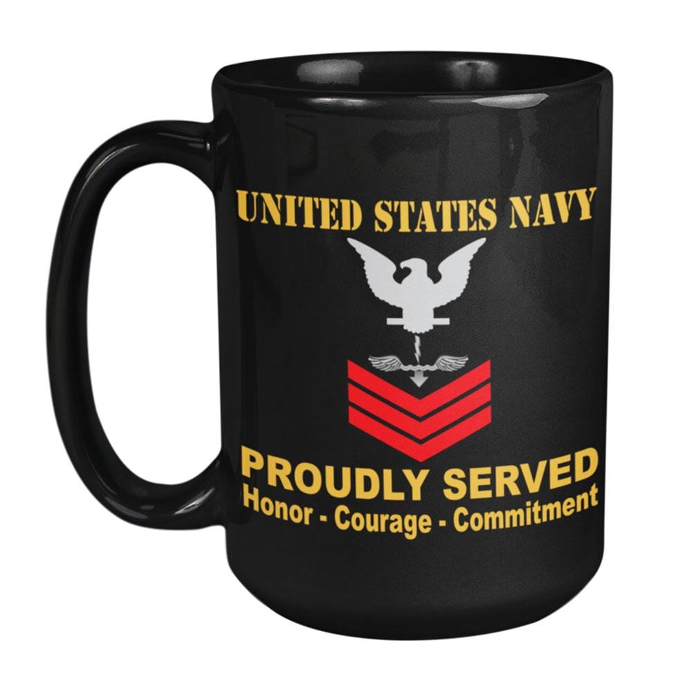 US Navy Antisubmarine Warfare Technician Navy AX E-6 Red Stripe 15 oz. Black Mug-Mug-Navy-Rating-Veterans Nation