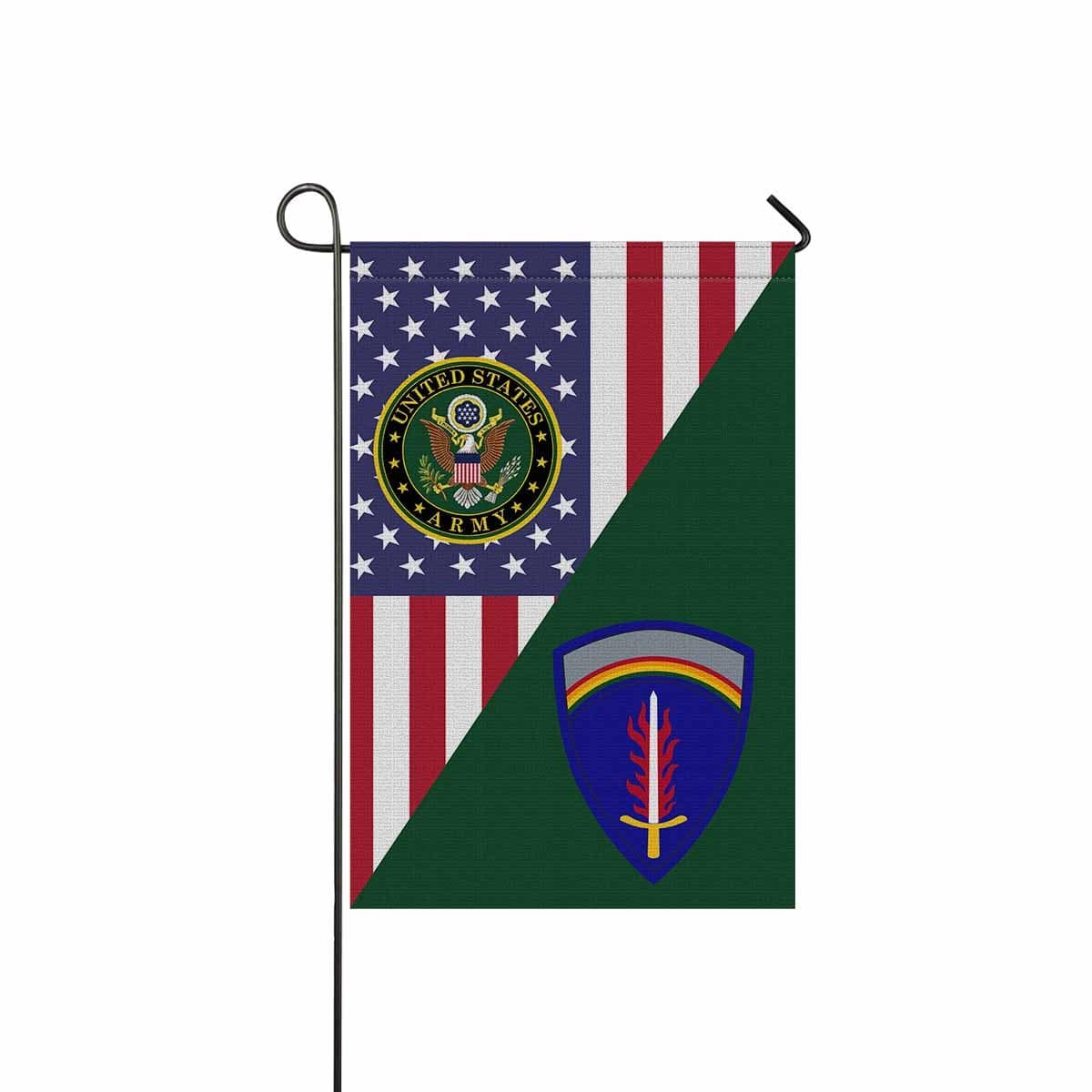 UNITED STATES ARMY EUROPE Garden Flag/Yard Flag 12 inches x 18 inches Twin-Side Printing-GDFlag-Army-CSIB-Veterans Nation