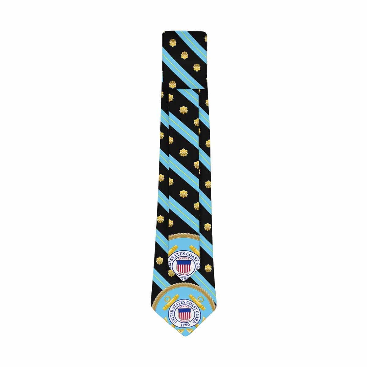 US COast Guard O-4 Officer Classic Necktie (Two Sides)-Necktie-USCG-Officer-Veterans Nation