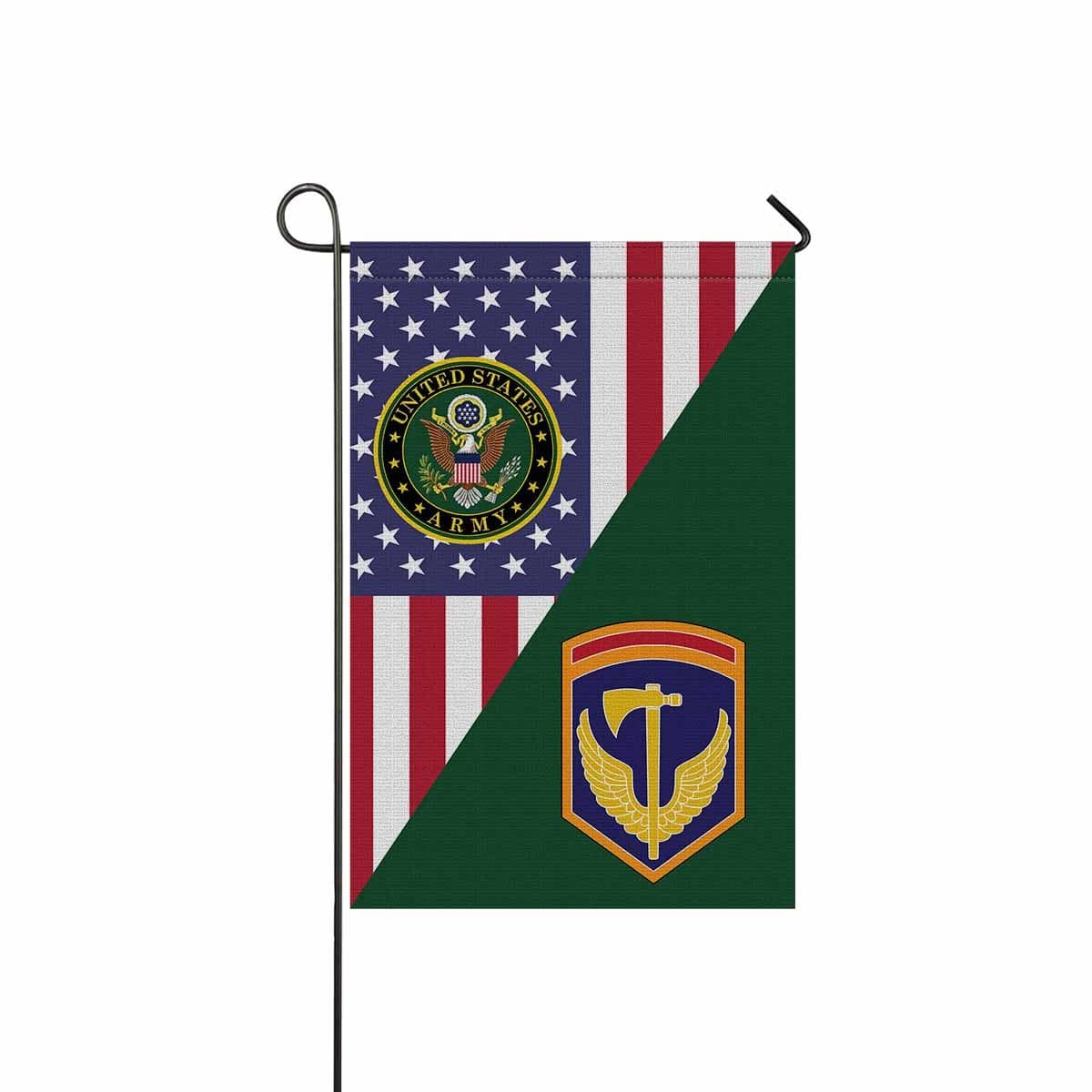 US ARMY 42ND REGIONAL SUPPORT GROUP Garden Flag/Yard Flag 12 inches x 18 inches Twin-Side Printing-GDFlag-Army-CSIB-Veterans Nation