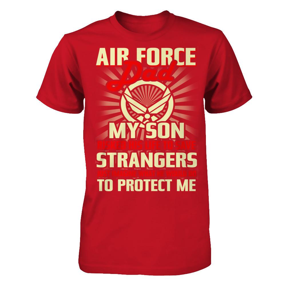 Air Force Dad - Gift Father's Day T Shirt-TShirt-USAF-Veterans Nation