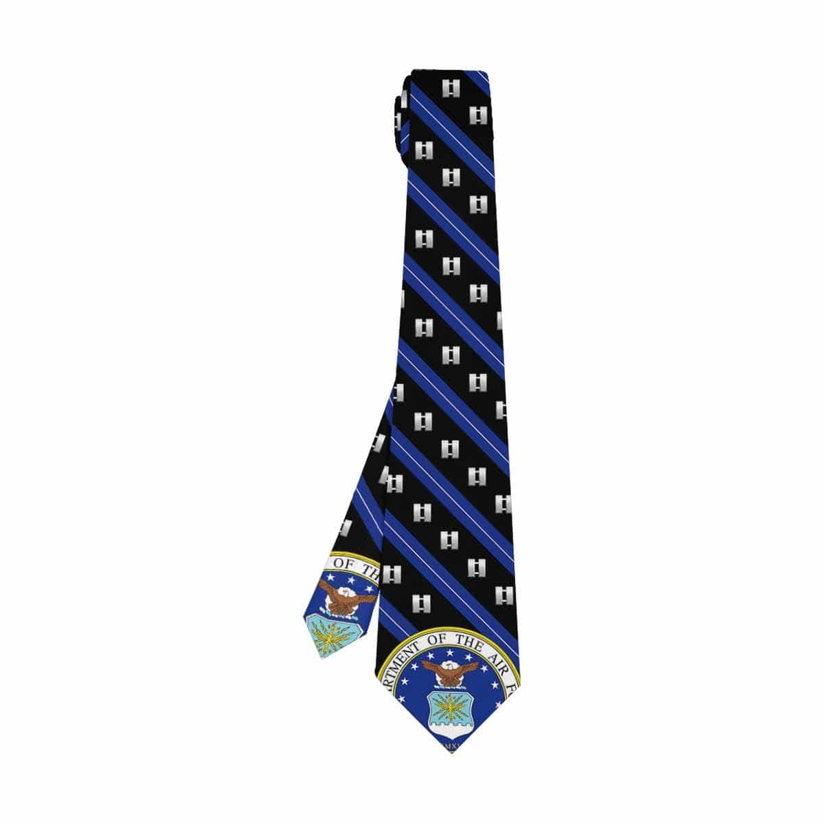 US Air Force O-3 Classic Necktie (Two Sides)-Necktie-USAF-Ranks-Veterans Nation