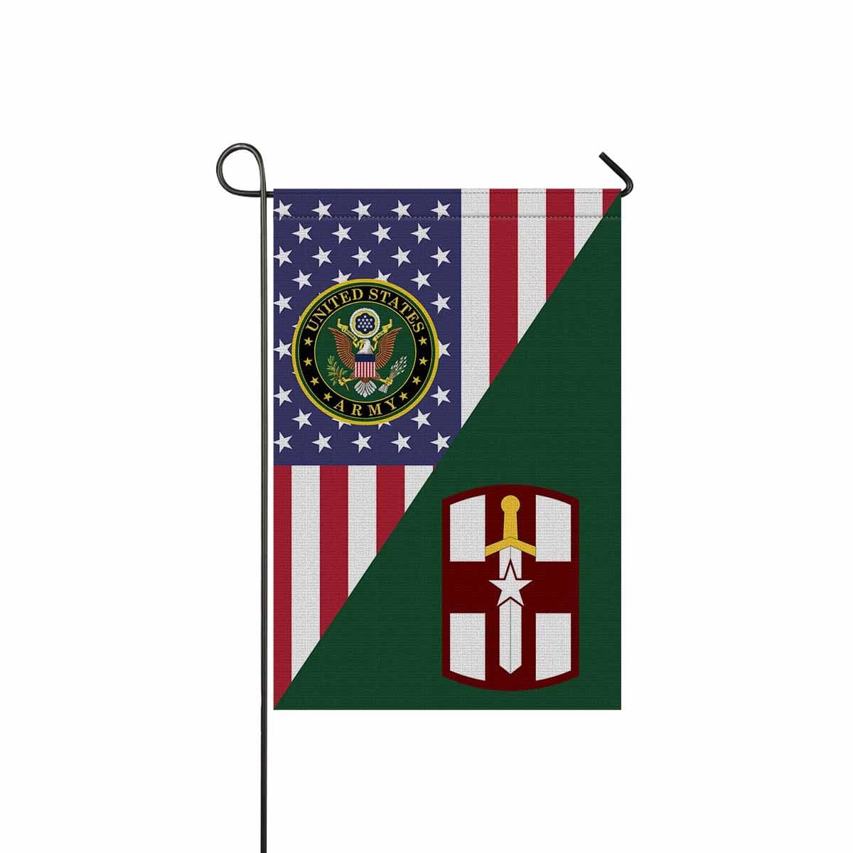 US ARMY 807TH MEDICAL COMMAND Garden Flag/Yard Flag 12 inches x 18 inches Twin-Side Printing-GDFlag-Army-CSIB-Veterans Nation