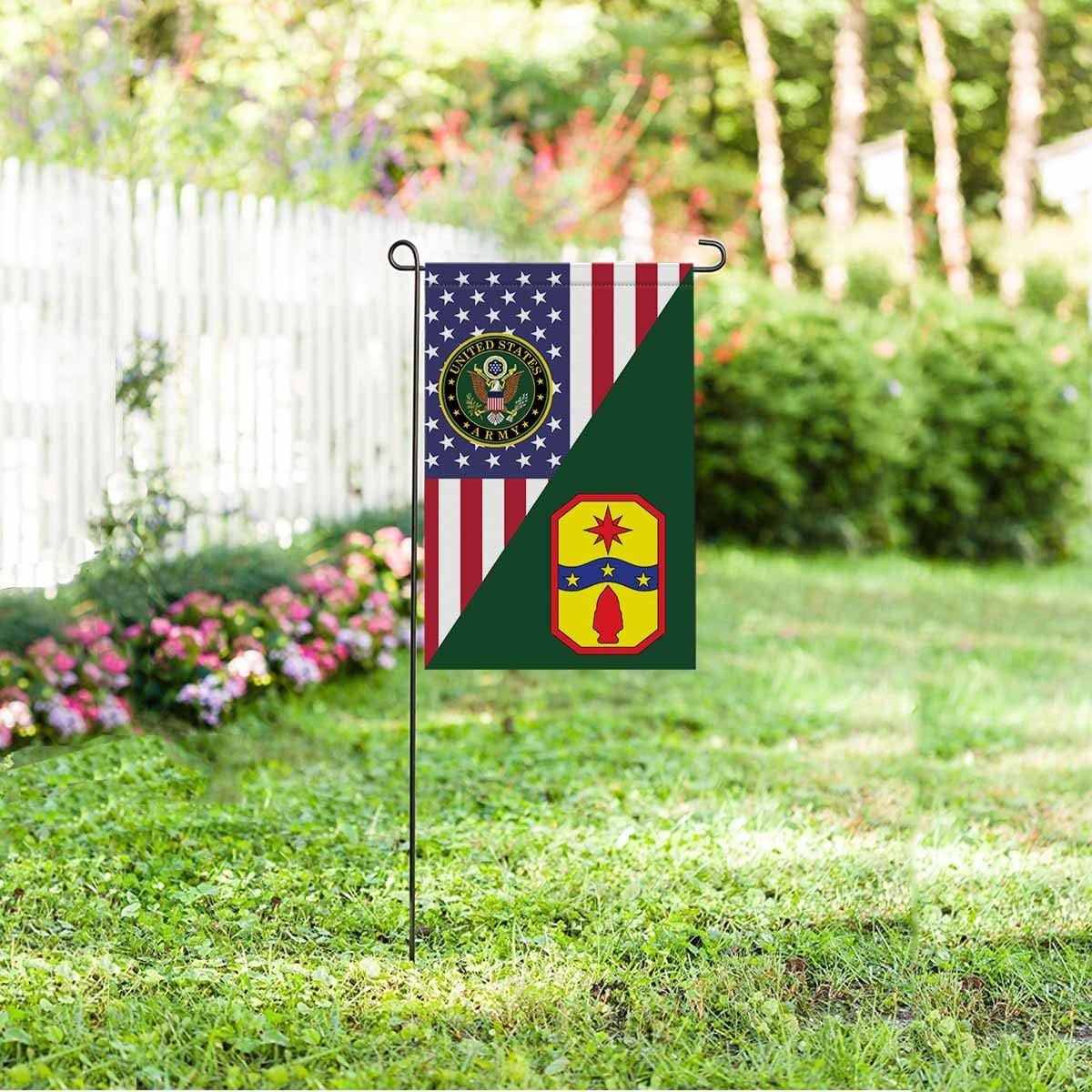 US ARMY 371ST SUSTAINMENT BRIGADE Garden Flag/Yard Flag 12 inches x 18 inches Twin-Side Printing-GDFlag-Army-CSIB-Veterans Nation