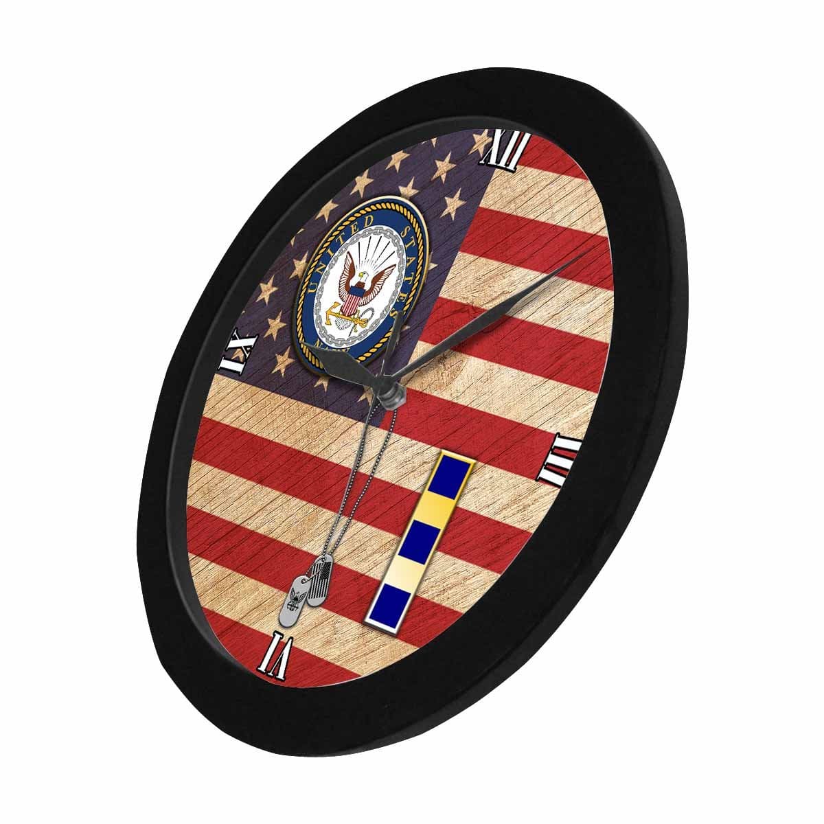 US Navy W-2 Chief Warrant Officer 2 W2 CW2 Warrant Officer Wall Clock-WallClocks-Navy-Officer-Veterans Nation