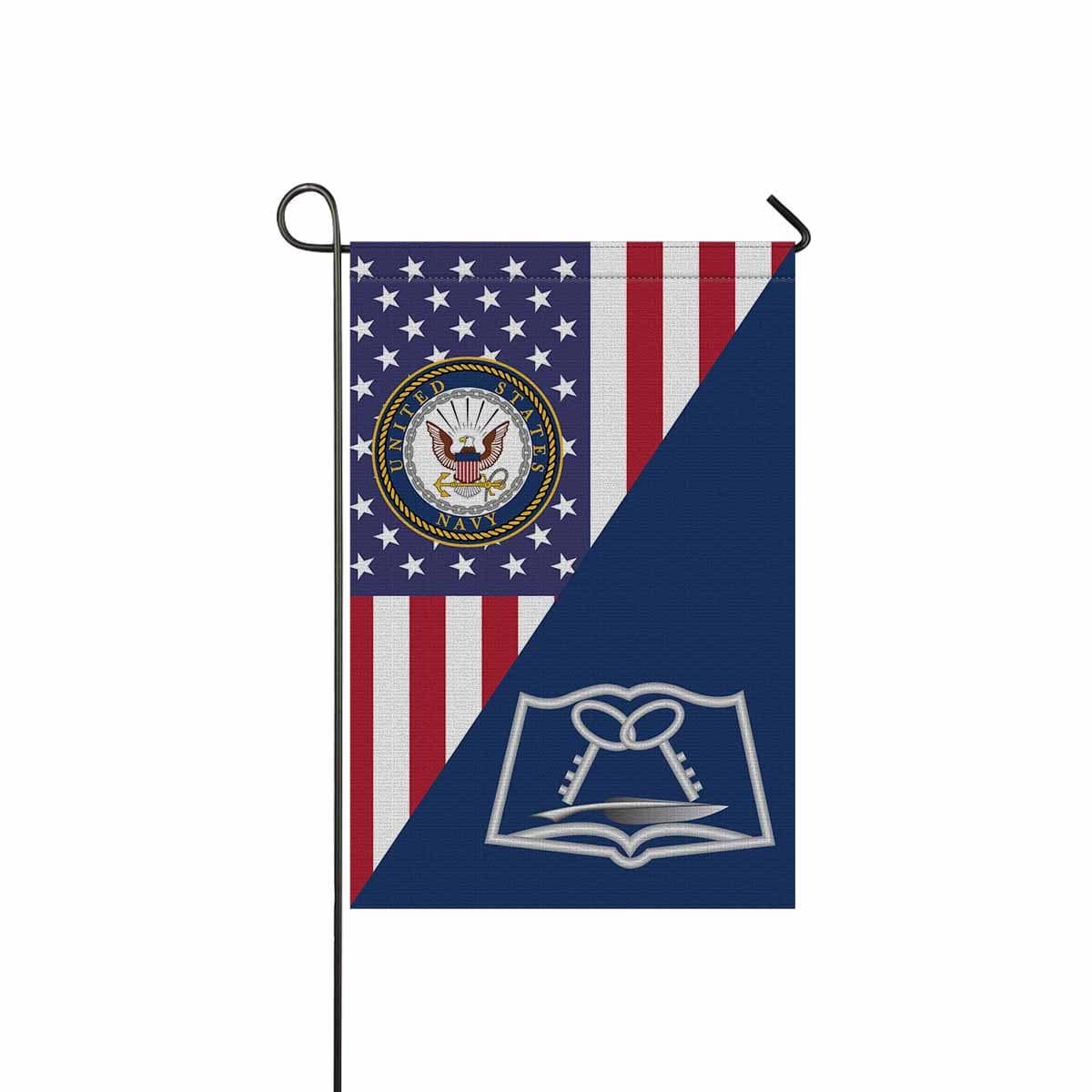 US Navy Mess Management Specialist Navy MS Garden Flag/Yard Flag 12 inches x 18 inches Twin-Side Printing-GDFlag-Navy-Rate-Veterans Nation