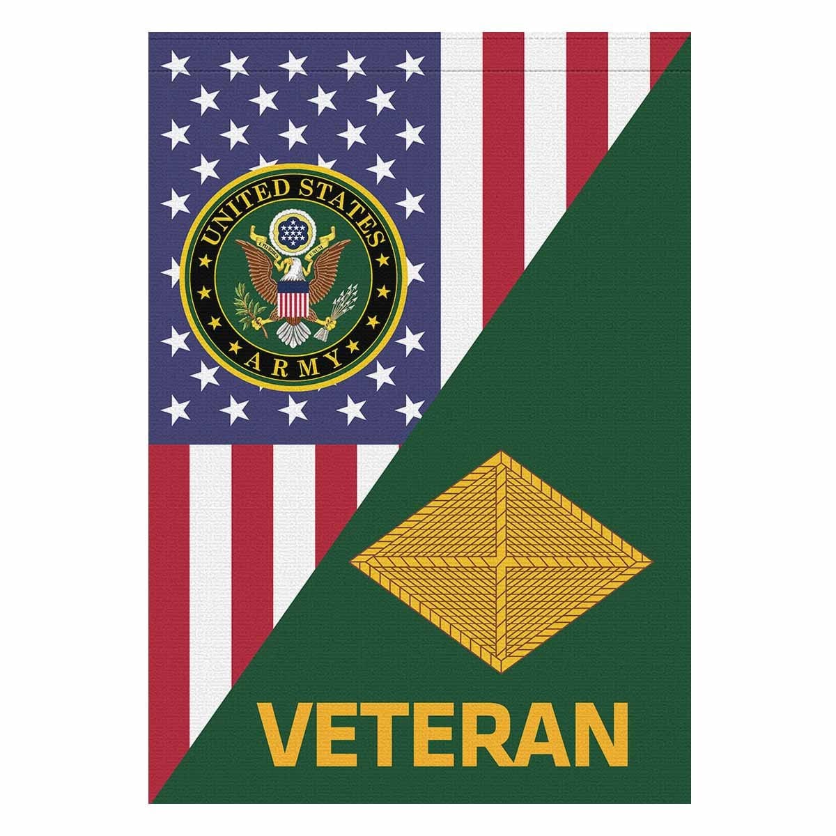 US Army Finance Corps Veteran House Flag 28 Inch x 40 Inch Twin-Side Printing-HouseFlag-Army-Branch-Veterans Nation