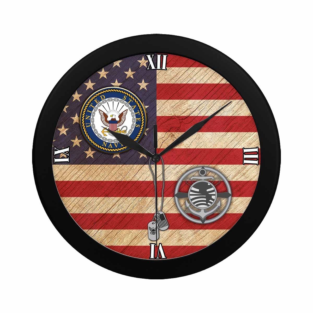 US Navy Religious Program Specialist Navy RP Wall Clock-WallClocks-Navy-Rate-Veterans Nation