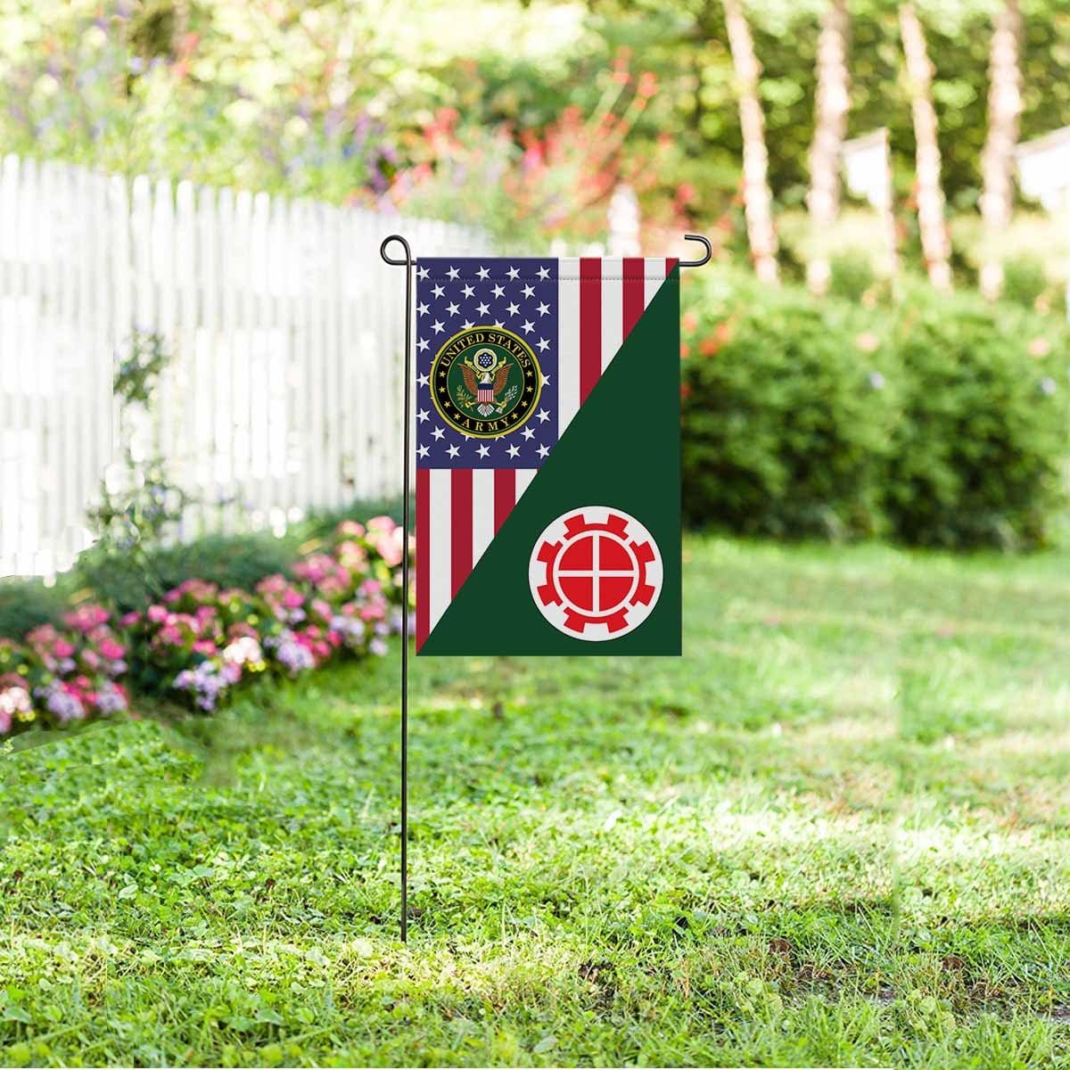 US ARMY 35TH ENGINEER BRIGADE Garden Flag/Yard Flag 12 inches x 18 inches Twin-Side Printing-GDFlag-Army-CSIB-Veterans Nation