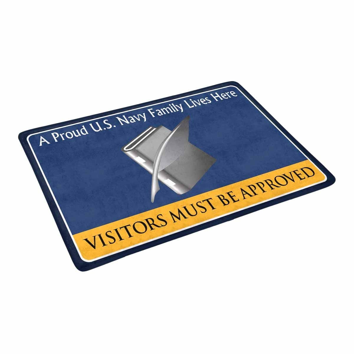 Navy Personnel Specialist Navy PS Family Doormat - Visitors must be approved (23,6 inches x 15,7 inches)-Doormat-Navy-Rate-Veterans Nation