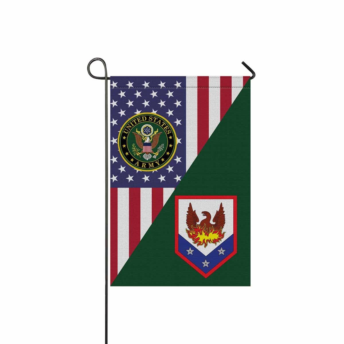 US ARMY 110 MANEUVER ENHANCEMENT BRIGADE Garden Flag/Yard Flag 12 inches x 18 inches Twin-Side Printing-GDFlag-Army-CSIB-Veterans Nation