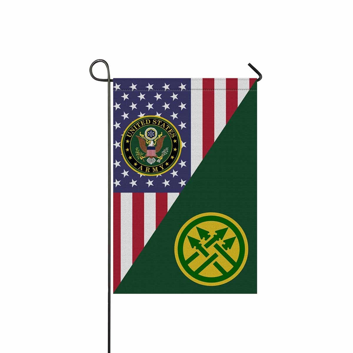 US ARMY 220TH MILITARY POLICE BRIGADE Garden Flag/Yard Flag 12 inches x 18 inches Twin-Side Printing-GDFlag-Army-CSIB-Veterans Nation