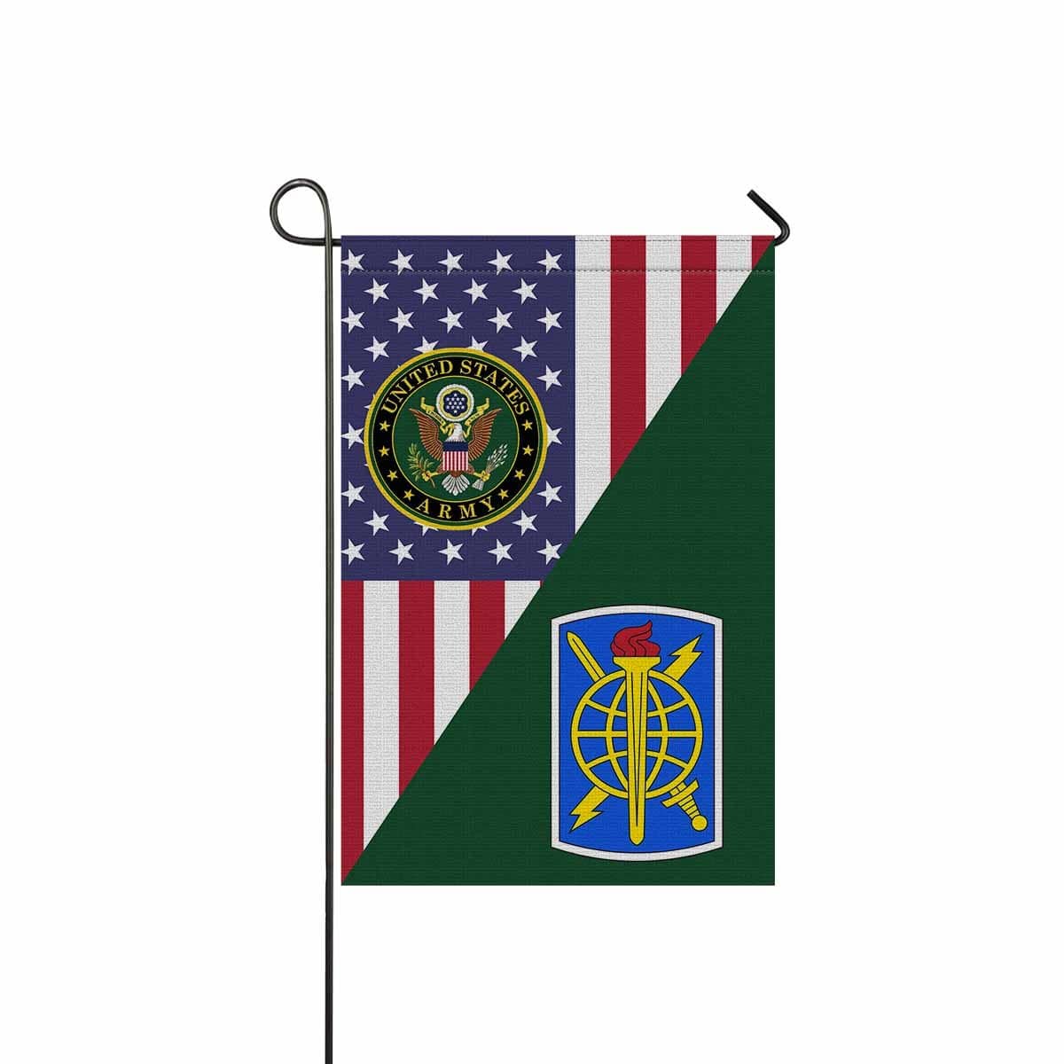 US ARMY 500TH MILITARY INTELLIGENCE BRIGADE Garden Flag/Yard Flag 12 inches x 18 inches Twin-Side Printing-GDFlag-Army-CSIB-Veterans Nation