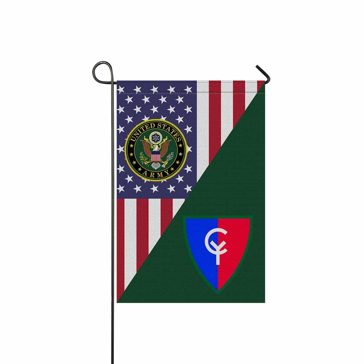 US ARMY 38TH INFANTRY DIVISION Garden Flag/Yard Flag 12 inches x 18 inches Twin-Side Printing-GDFlag-Army-CSIB-Veterans Nation