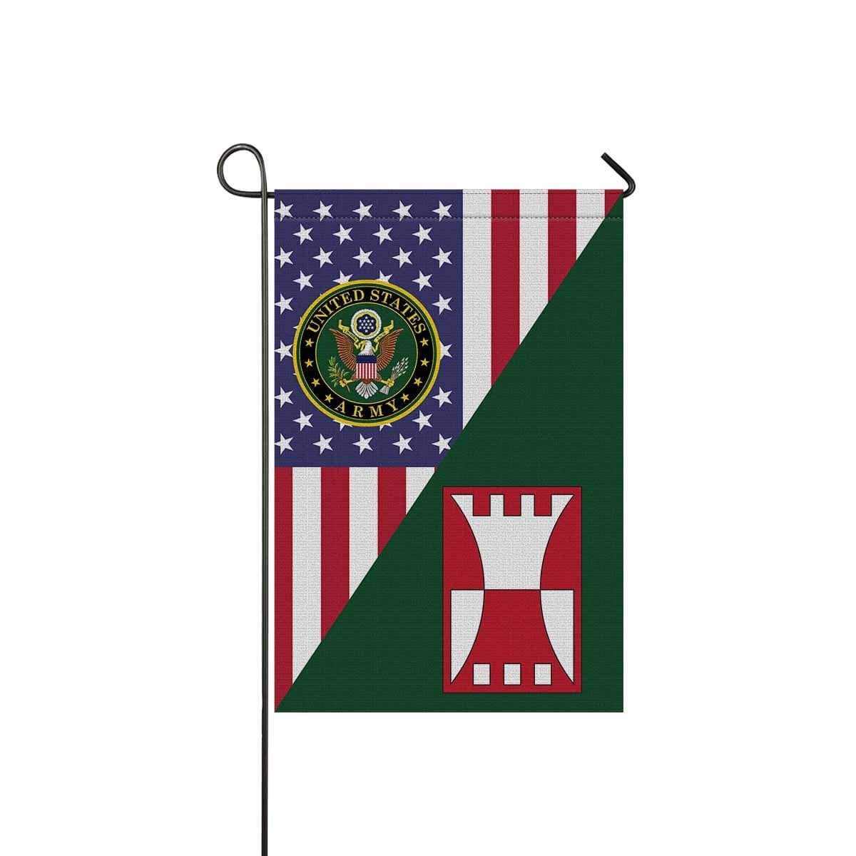 US ARMY 416 ENGINEER COMMAND Garden Flag/Yard Flag 12 inches x 18 inches Twin-Side Printing-GDFlag-Army-CSIB-Veterans Nation