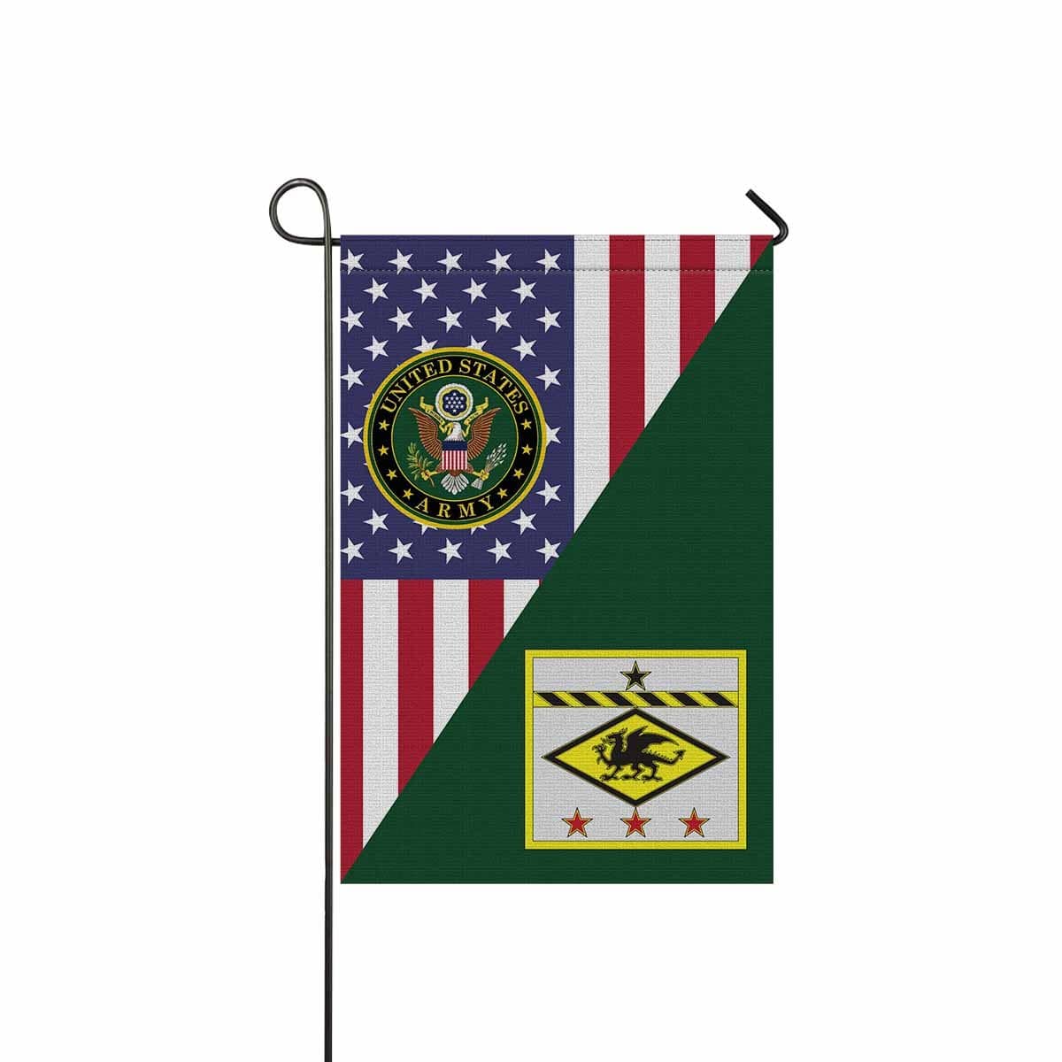 US ARMY 13TH FINANCIAL MANAGEMENT SUPPORT CENTER Garden Flag/Yard Flag 12 inches x 18 inches Twin-Side Printing-GDFlag-Army-CSIB-Veterans Nation