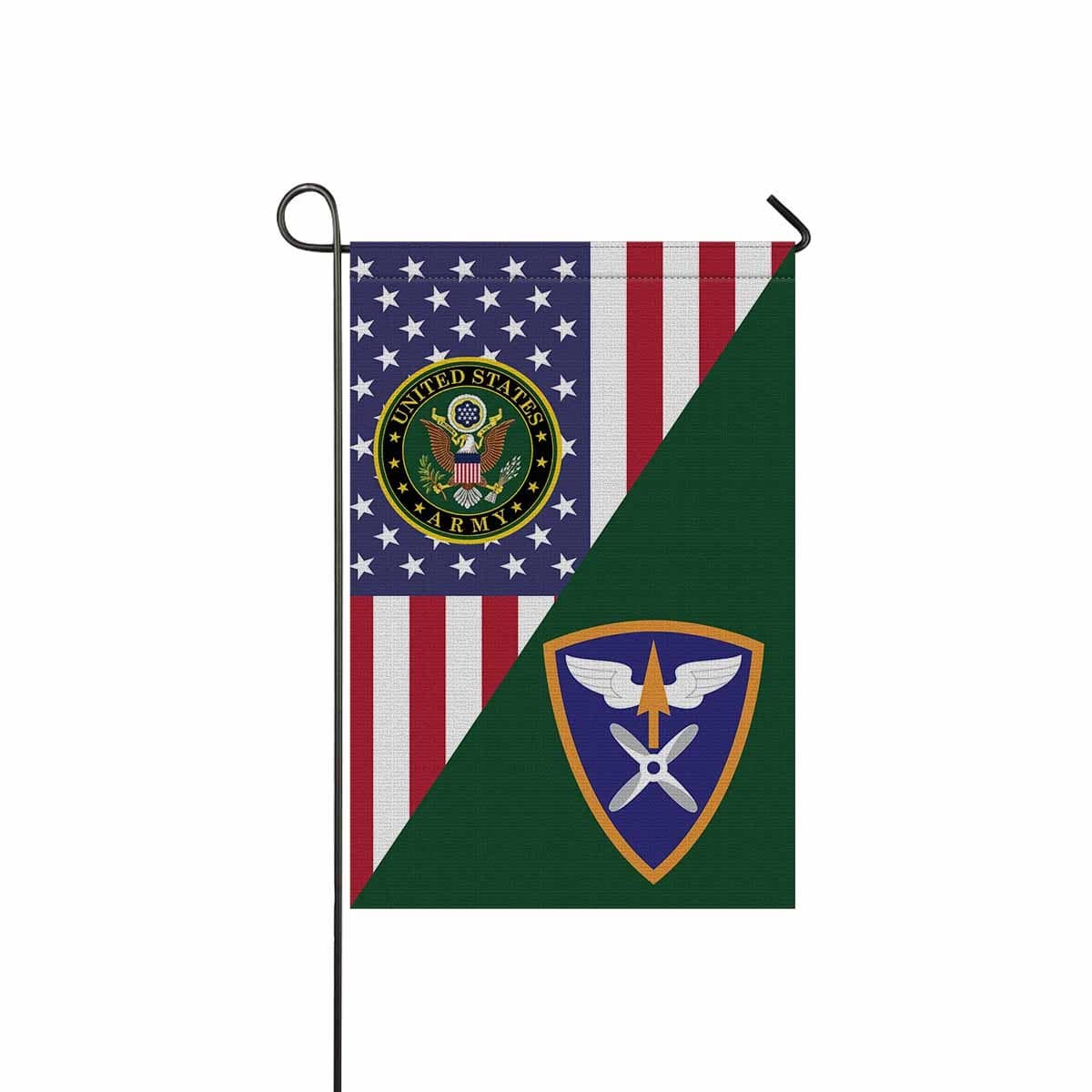 US ARMY 110TH AVIATION BRIGADE Garden Flag/Yard Flag 12 inches x 18 inches Twin-Side Printing-GDFlag-Army-CSIB-Veterans Nation