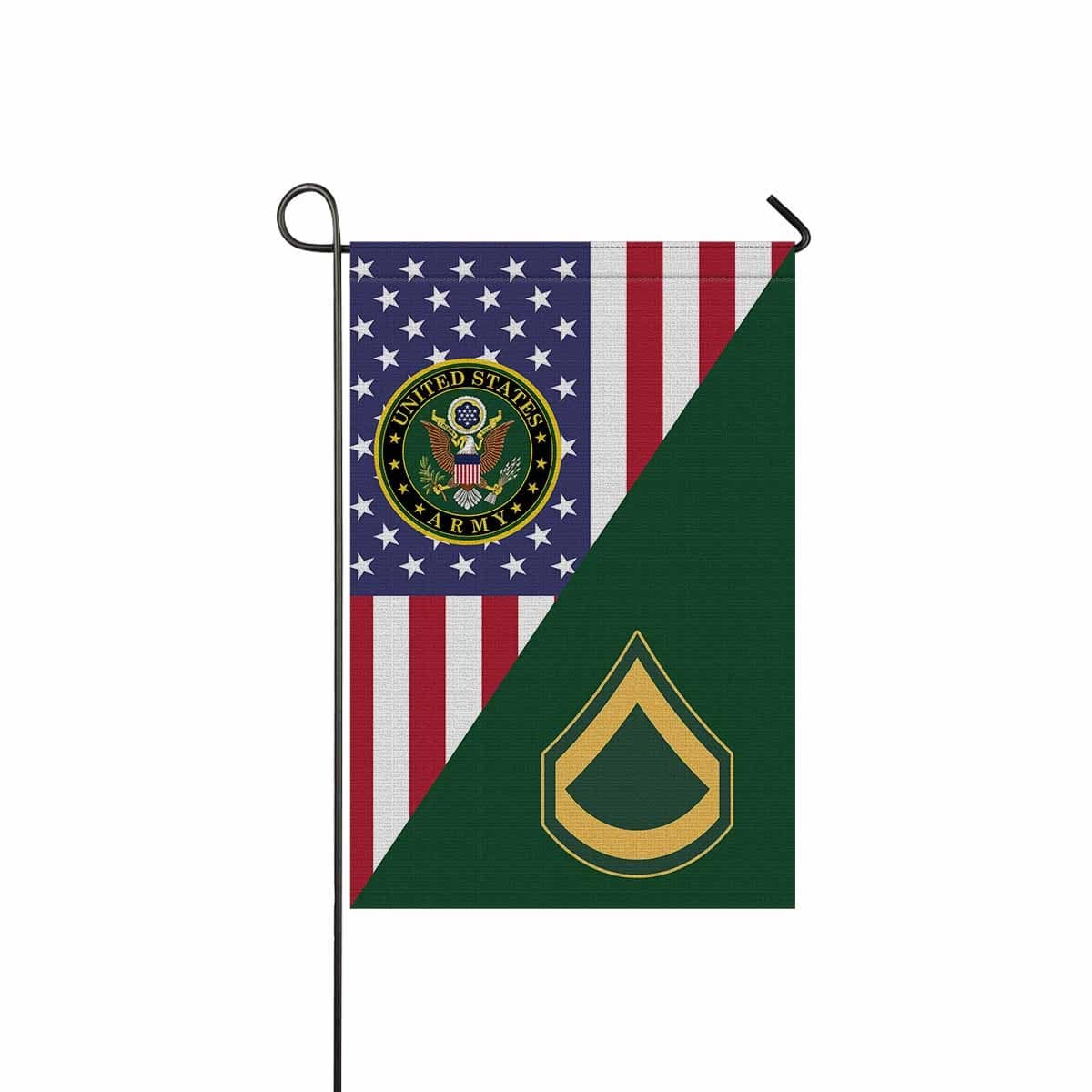 US Army E-3 Private First Class E3 PFC Enlisted Soldier Garden Flag/Yard Flag 12 Inch x 18 Inch Twin-Side Printing-GDFlag-Army-Ranks-Veterans Nation