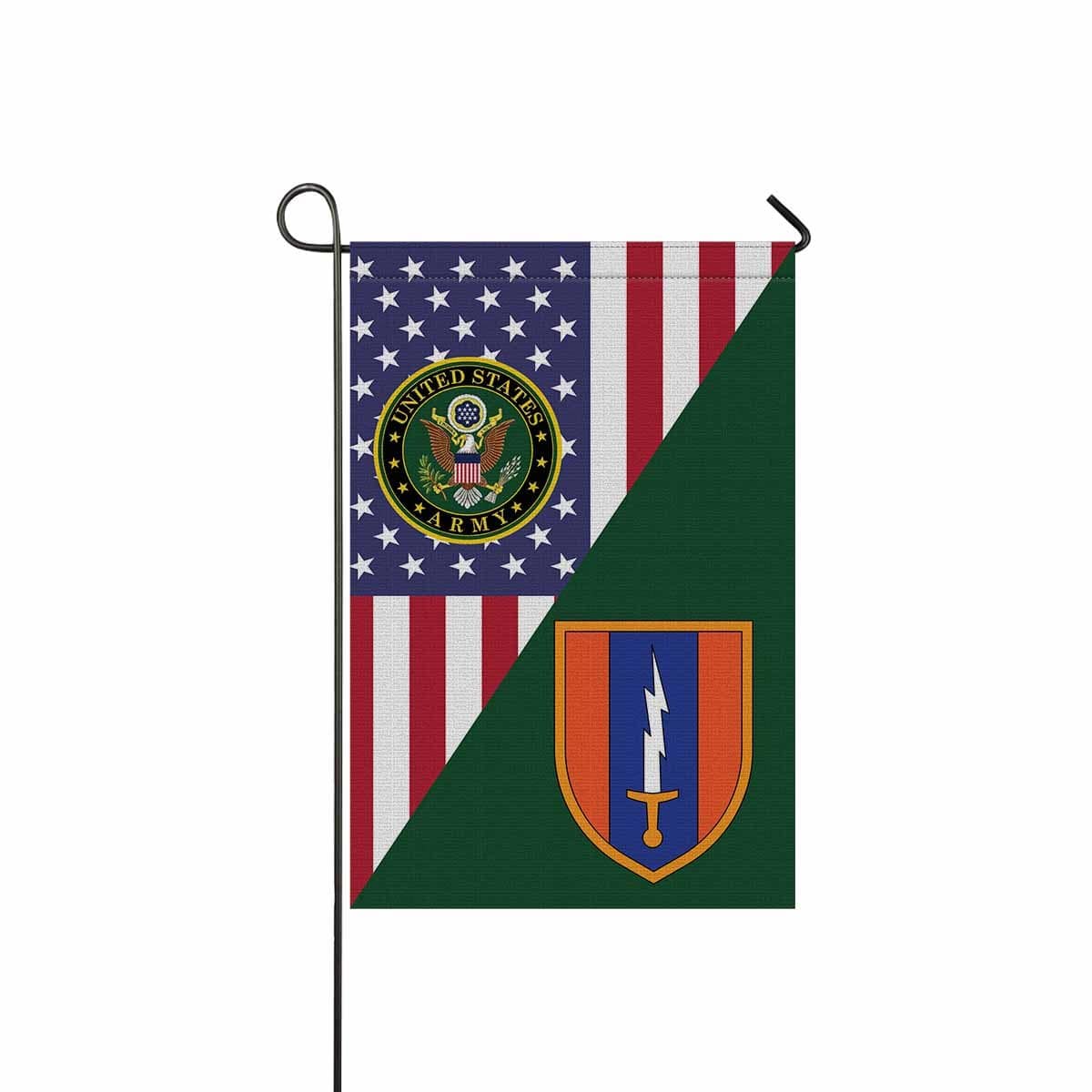 US ARMY 1ST SIGNAL Garden Flag/Yard Flag 12 inches x 18 inches Twin-Side Printing-GDFlag-Army-CSIB-Veterans Nation