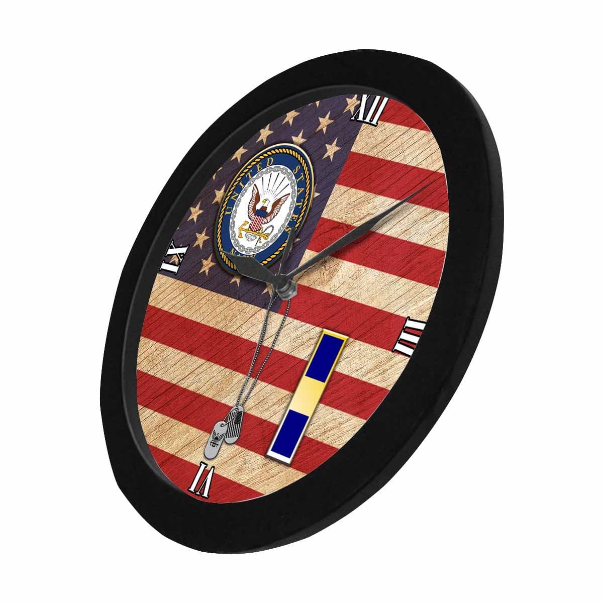 US Navy W-1 Warrant Officer W1 WO1 Wall Clock-WallClocks-Navy-Officer-Veterans Nation