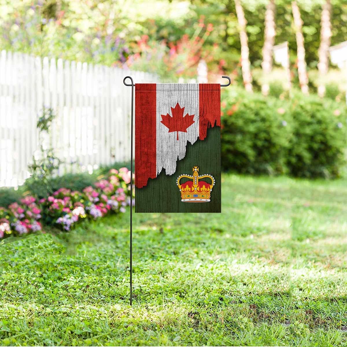 Canadian Army Warrant Officer (WO) Garden Flag 12Inch x 18Inch Twin-Side Printing-Garden Flag-Veterans Nation