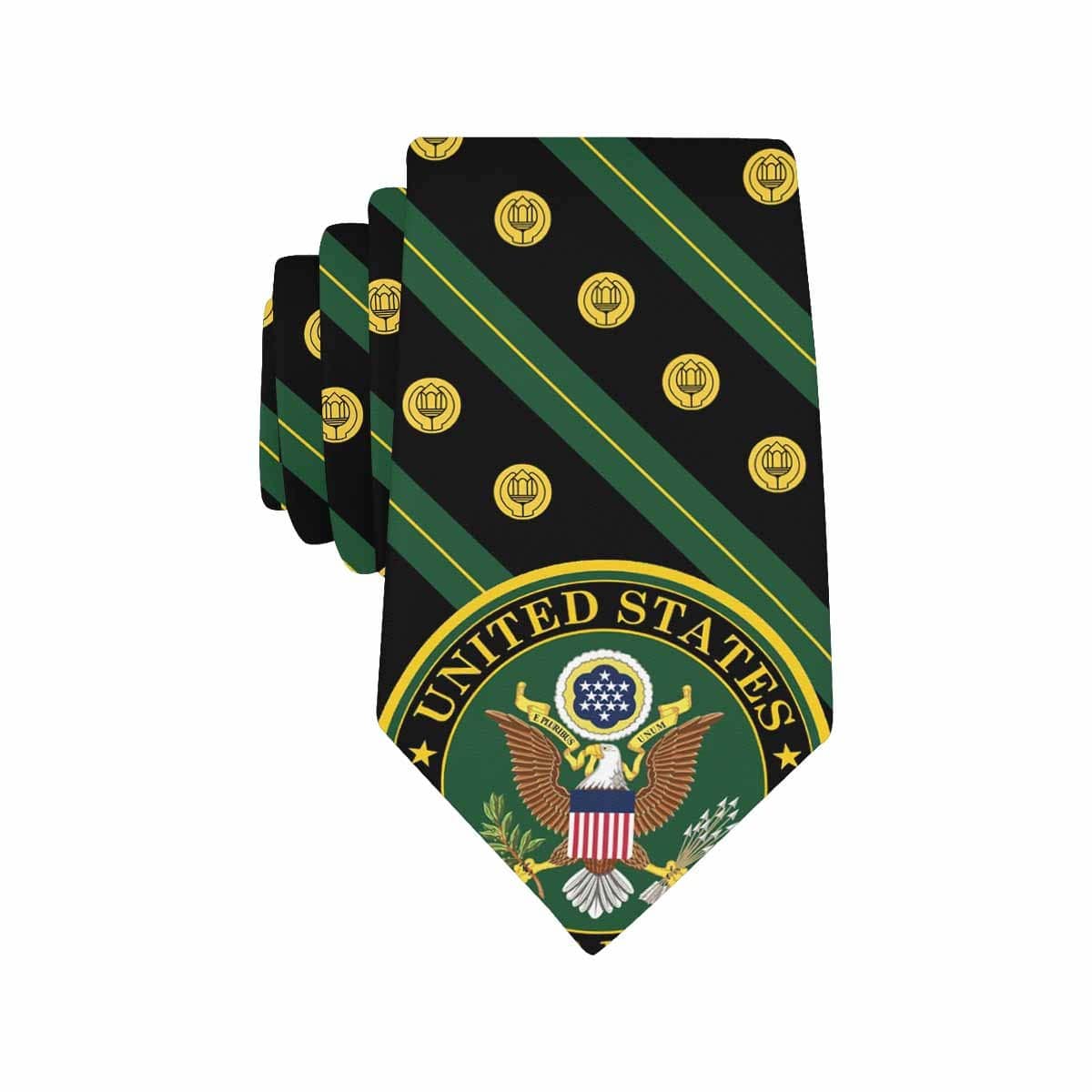 US Army Chaplain Assistant Classic Necktie (Two Sides)-Necktie-Army-Branch-Veterans Nation