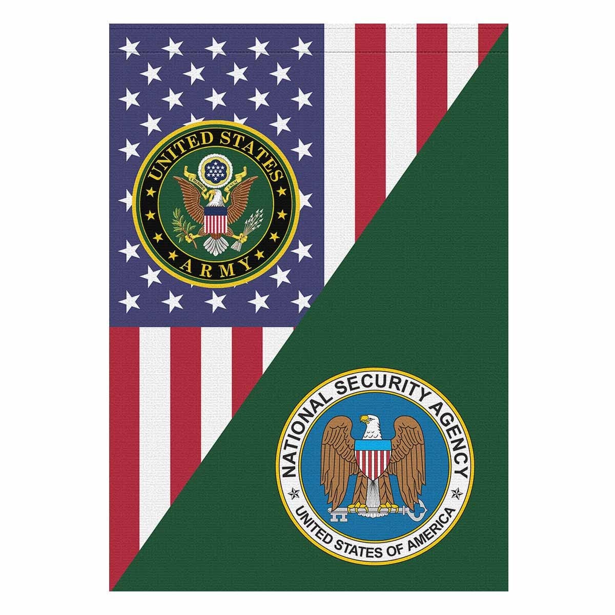 U.S National Security Agency House Flag 28 Inch x 40 Inch Twin-Side Printing-HouseFlag-Army-Branch-Veterans Nation