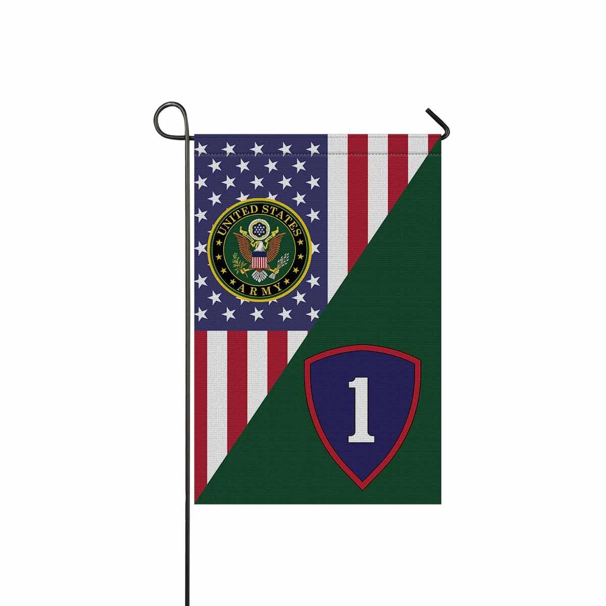 US ARMY 1ST PERSONNEL COMMAND Garden Flag/Yard Flag 12 inches x 18 inches Twin-Side Printing-GDFlag-Army-CSIB-Veterans Nation