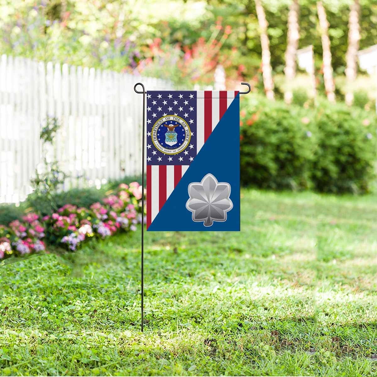 US Air Force O-5 Lieutenant Colonel Lt Co O5 Field Officer Garden Flag/Yard Flag 12 inches x 18 inches Twin-Side Printing-GDFlag-USAF-Ranks-Veterans Nation