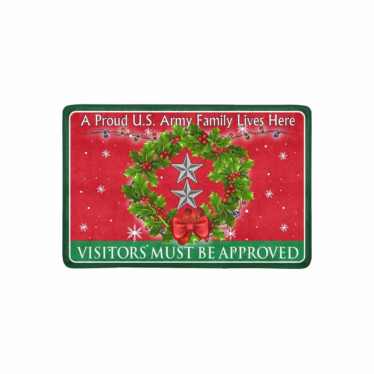 US Army O-8 Major General O8 MG General Officer Ranks - Visitors must be approved Christmas Doormat-Doormat-Army-Ranks-Veterans Nation