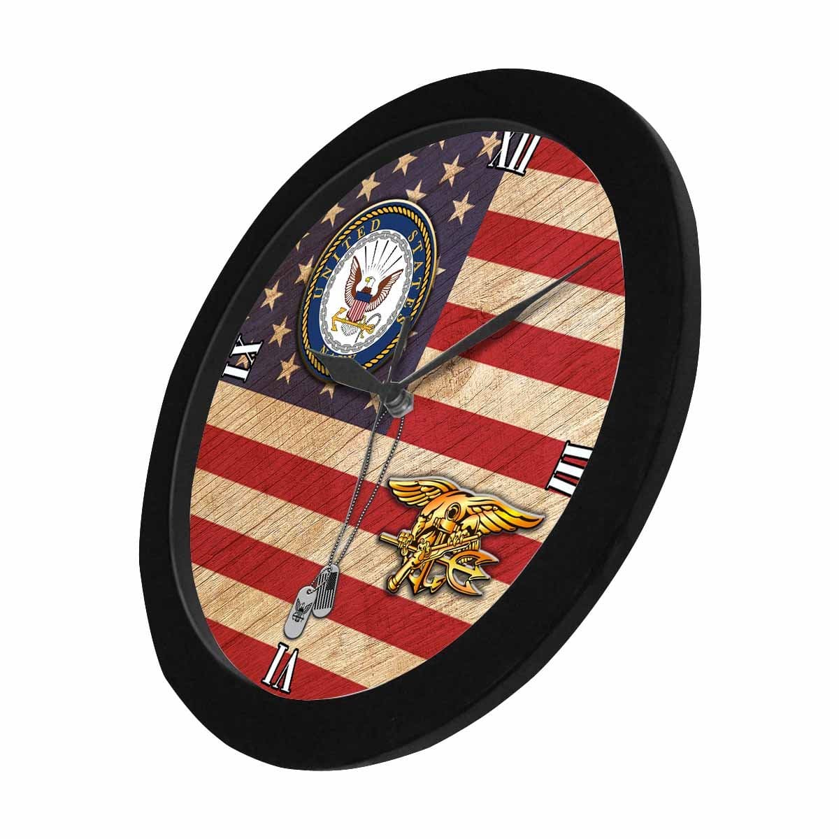 US Navy Special Warfare Wall Clock-WallClocks-Navy-Badge-Veterans Nation