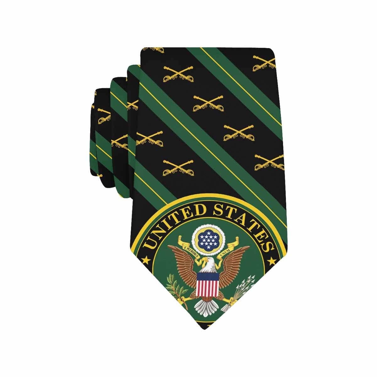 US Army Cavalry Classic Necktie (Two Sides)-Necktie-Army-Branch-Veterans Nation