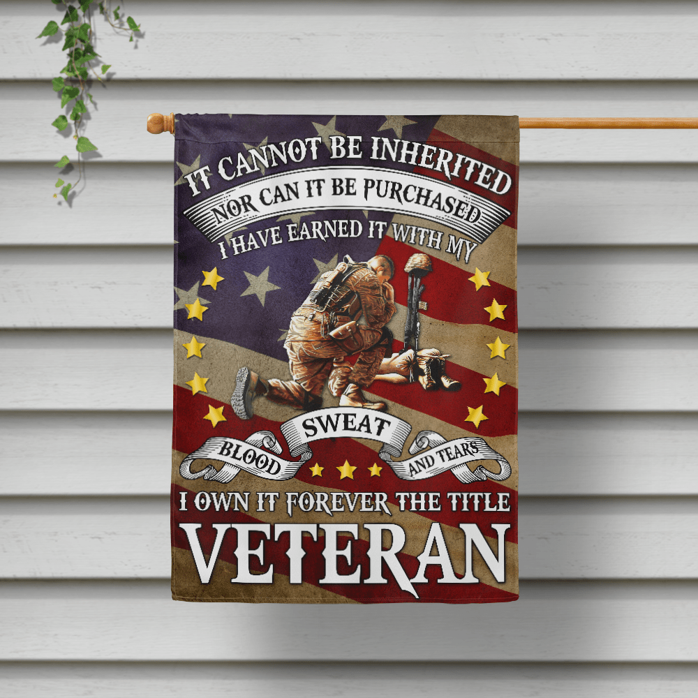 I Own It Forever The Title Veteran Flag Twin-Side Printing-Veterans Nation