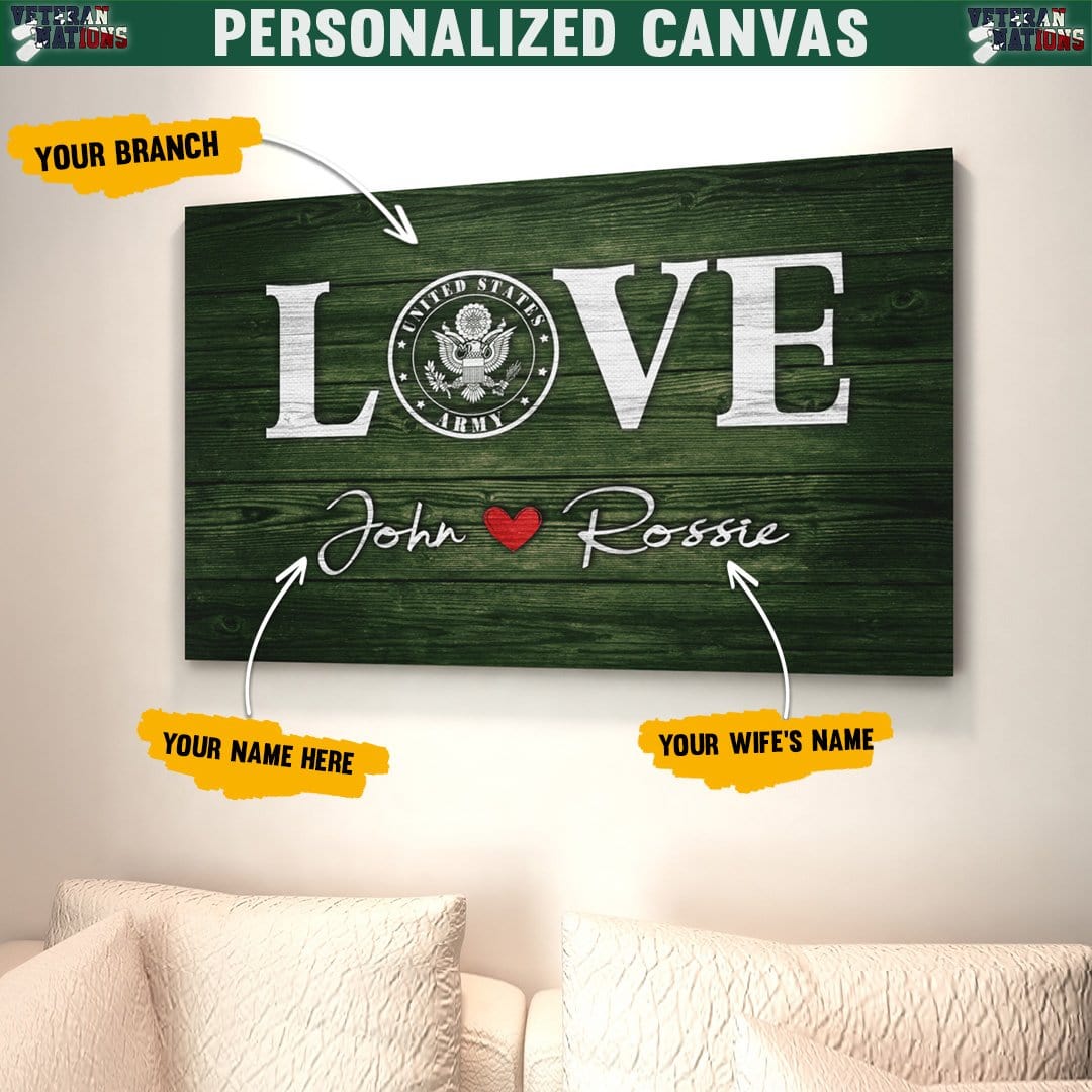 Personalized Canvas - Love Valentine Gift-Canvas-Personalized-Valentine-Veterans Nation