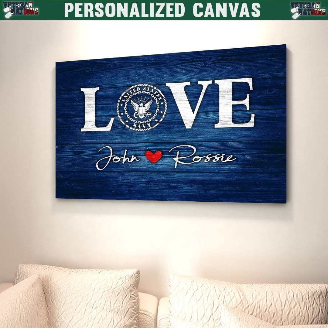 Personalized Canvas - Love Valentine Gift-Canvas-Personalized-Valentine-Veterans Nation